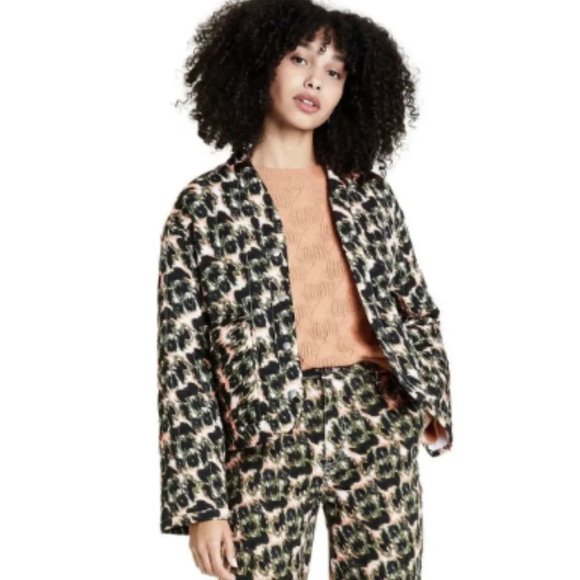 Rachel Comey Jackets & Blazers - Rachel Comey Green & Pink Boxy Oversized Quilted Jacket Size XL #0520